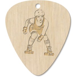 7 x 'Roller Derby Skater' Guitar Picks/Pendants (GP00030597)