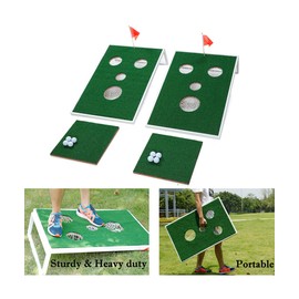 SPRAWL Golf Cornhole Game Set Chipping Boards Sports Game Golf Chip Shot Practice Training for Indoor/Outdoor Perfect Fanters Day Gift Ideas