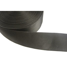 Church Products UK 100mm Polypropylene Webbing Strap For Backpacks Belts Handles Bags Straps In Black (2 Metres)