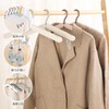 ZHEJIA Folding Hangers (4 Pieces) Hangers, Portable Hangers, Travel Hangers,