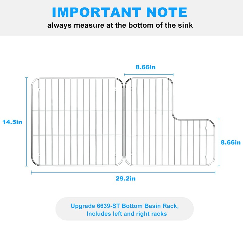 K-6639-ST Bottom Basin Racks For Kohler K-6488 and K-6489 Bottom