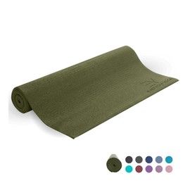 Everyday Yoga Non Slip Exercise & Fitness Mat - Eco Friendly, Anti-Tear, 3-7mm Thickness for Yoga, Pilates & Floor Workouts - Dark Olive