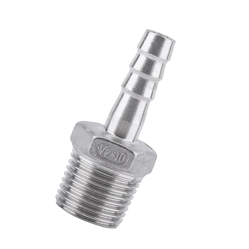 Hose Fitting Stainless Steel SS304 Male Thread Hose Nozzle 55°