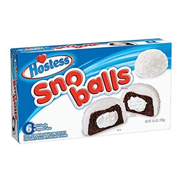 Hostess SnoBalls, 6 Count (Color May Vary by Season), 10.5 Ounce