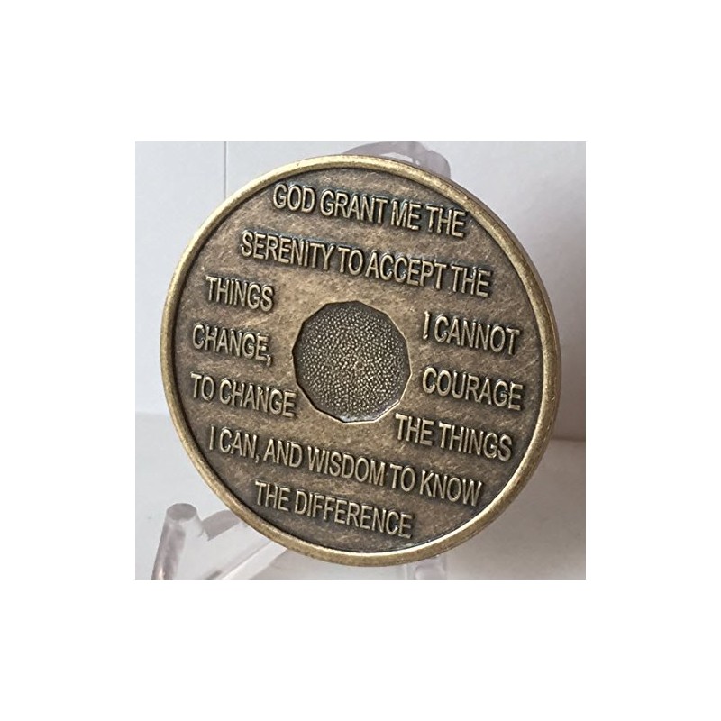 Bright Star Press 1 Year AA Antique Distressed Bronze Medallion