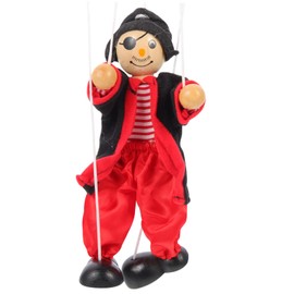 Vaguelly Marionette Kid Puppet Man Doll Pirate Puppets for Pirate Puppet Adutl Ventriloquist Doll Ventriloquist Puppets for Adults for Childrens Cloth