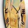 Designart 'Camels In The Desert' Farmhouse wall clock - 16