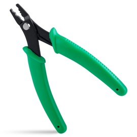 INJOYTEC Bead Crimping Pliers Straight Head Bead Crimper Tool 2 Notches for 2mm and 3mm Beads Precision Mini Fine with Spring Crimper Press Pliers for Jewelry Making DIY Craft