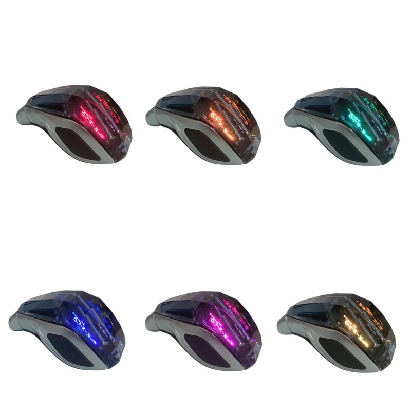 Sakali Diamond-Cut Crystal Car Gear Shift Knob Touch Activated LED