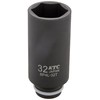 Kyoto Machine Tools (KTC) BP4L32TP 1/2 inch (12.7 mm) Impact Wrench Socket (Deep Thin) 1.3 inches (32 mm)