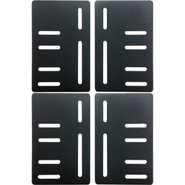 Lussuoso Furniture Modi-Plate Bed Frame Adapter/Connector, Heavy Duty Bed Frame Modification to Connect Headboard/Footboard, Steel Bracket, Hardware Included 4 PC Set (4)