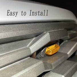 RTFMUCA Upgrade LED Grill Lights for Tacoma Raptor 2020 2021, Raptor Lights for Tacoma TRD Grille, ONLY for TRD Sport and TRD Off-Road, Black Shell Yellow Light