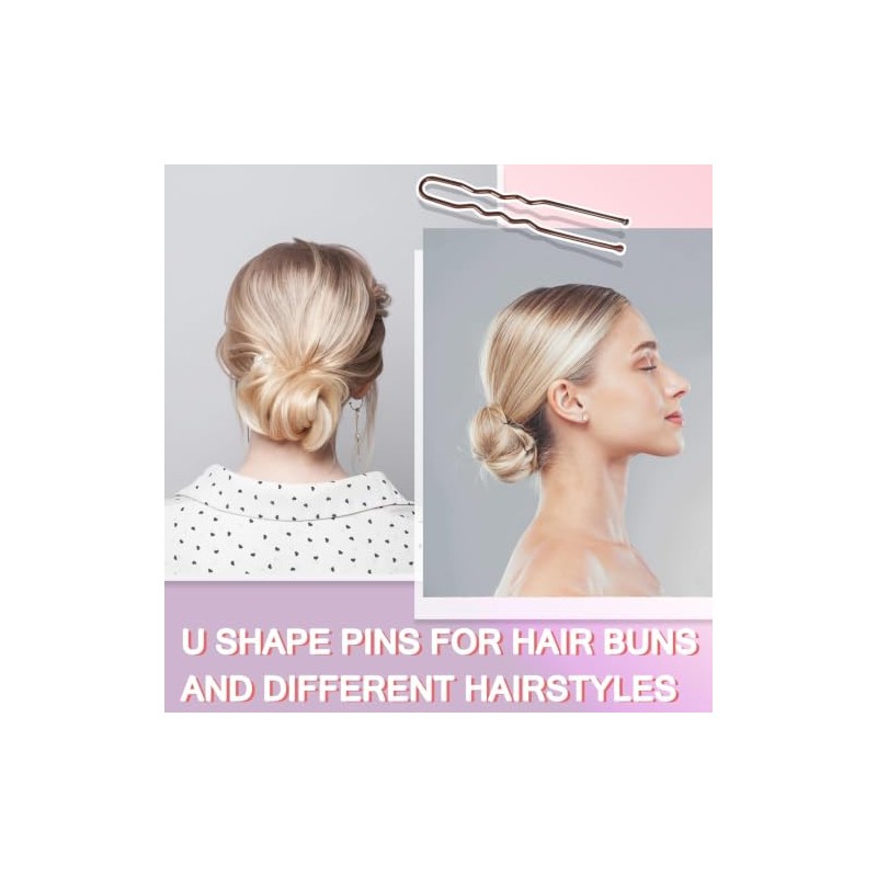 ZAKASEA - Kit de 300 Accesorios para Cabello: 100 Pasadores