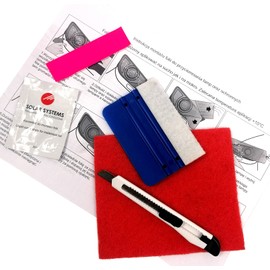 Solar Systems Colourless PPF Protective Film – Protective Laminate for Lamps/Thresholds/Bodies/Bumpers – Set with a Squeegee for Film Installation – 30 x 200 cm