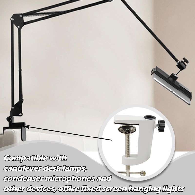 Pack of 2 Replacement Table Clamp, Scissor Arm Stand, I-Shaped