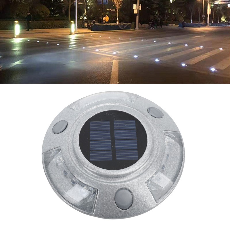 Solar Deck Lights Driveway Dock Lights 12 Led IP68 Waterproof