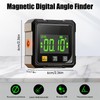 Livella Digitale: Inclinometro Digitale Ricaricabile, LCD Inclinometro Magnetico 4 Lati,