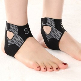 Black Honeycomb Pattern Multi-Sport Ankle Support for Running and Tennis 1 Piece/S (210-230) 2ea