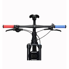 Teyssor Bicycle Grips, Handlebar Grips with Aluminium Lock Non-Slip Rubber Bicycle Handlebar Grips for MTB BMX E-Bike Road Bike Folding Bike