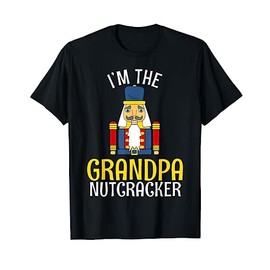 Grandpa Nutcracker Costume Matching Family PJs Christmas T-Shirt