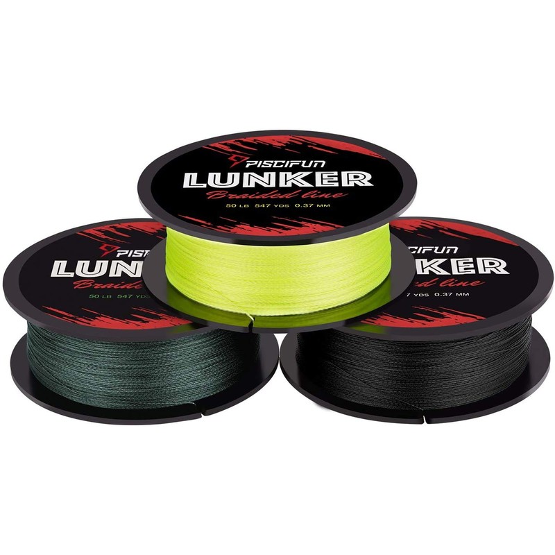 Piscifun Lunker Braided Line, Braided Fishing Line with Super Abrasion