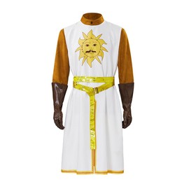 iSHOWcos Monty Python and the Santo Grial King Arthur - Disfraz de cosplay para adultos y hombres (XXL)
