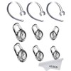 ALXCD Ear Gels & Earhook for Plantronics, 6 Pcs (Small/Medium/Large)