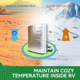 RVINGPRO 2 Pack RV Skylight Insulators 14" x 14" and 14" x 22" RV Vent Insulations for Vent Inside Camper Trailer, with Storage Bag