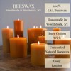 Candlestock 100% USA Beeswax Pillar Candle – Handmade in Woodstock,