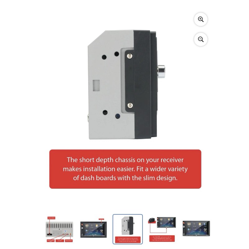 Dual Electronics XVM279SPK2 7 inch Car Stereo Bundle with 6.5"