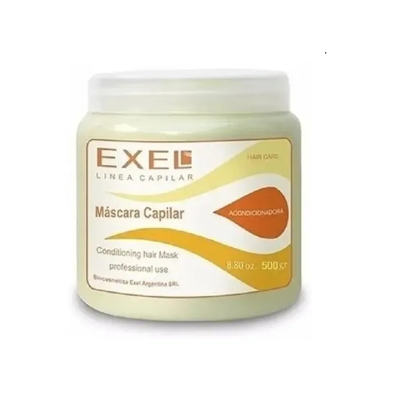 Máscara Capilar Exel Colágeno 500 Gr Baño Crema Profesional