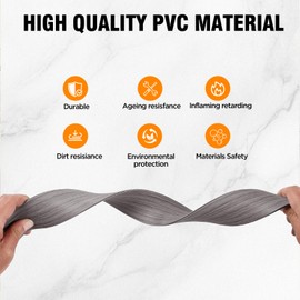 Durteljana Floor Transition Strip Vinyl Self Adhesive Threshold Strip Carpet Edge Wood to Tile Laminate Flooring Gaps and Doorway Floor Cover Flat Divider Peel and Stick Trim (Yellow Wood, 5cm, 6.6FT)