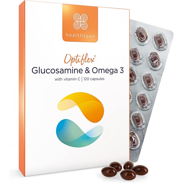 Healthspan Glucosamine & Omega 3 – 120 Capsules | Joint