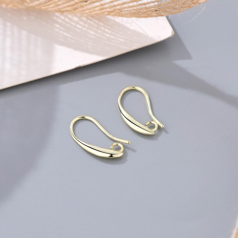 14K Gold Plated and Silver Earring Hooks, 230PCS Earring Findings