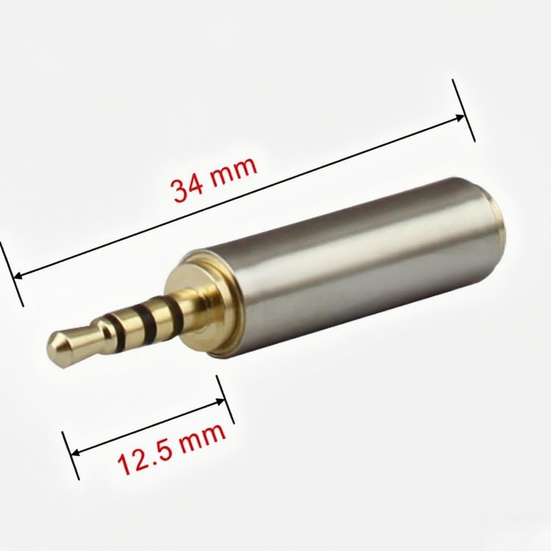 Ginhkok Stereo Mini Plug Conversion, Pack of 2, Gold Plated