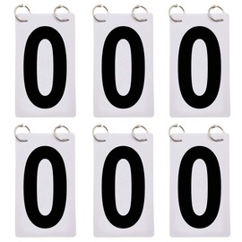 GOGO Pack of 6 Sports Scoreboards Portable Table Top Scoreboard Counting Board for Table Tennis Basketball Badminton 0-9