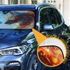 Wolf Ice Blue Fire Windshield Sun Shade for Car Auto