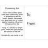 Sienna Glass Christening Friendship Ball – 10cm Handcrafted Silver Glass