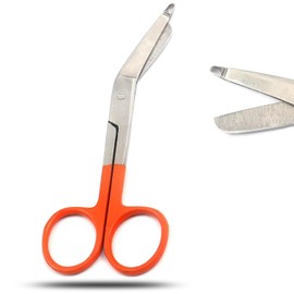 PRECISE CANADA: 1 Lister Bandage Nurse Scissors - 4 1/2" Color Handles (Orange)