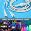 Permanent Outdoor Lights Extension Lead Waterproof Cord,Waterproof Extension Cable 3Pin,IP68
