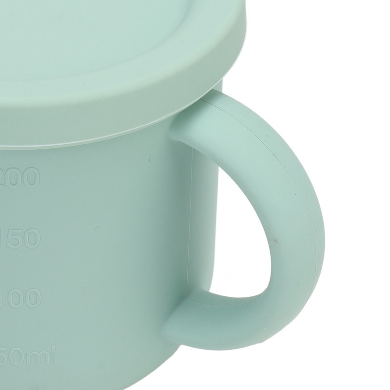 Silicone Sippy Cups Double Handles Lightweight Toddler Training Cup with