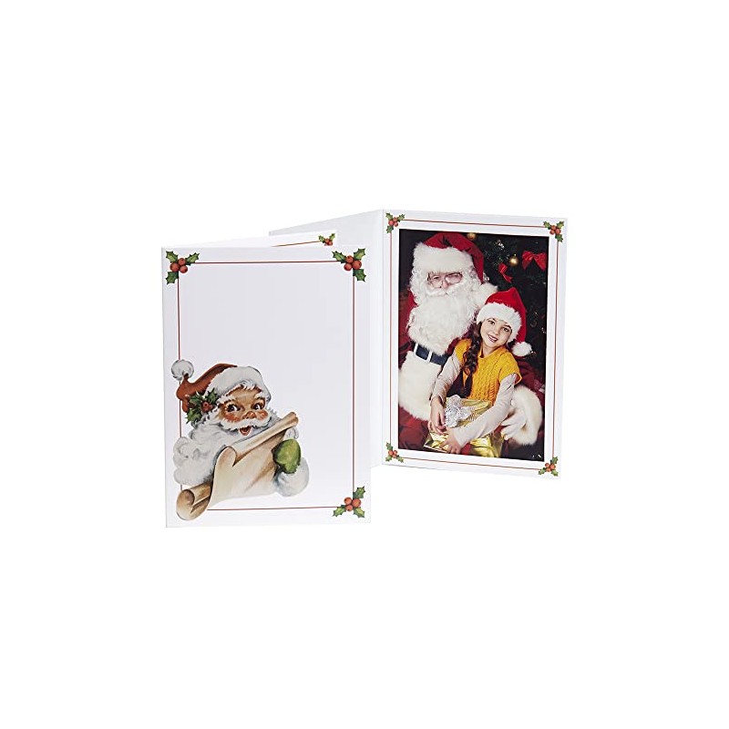 Tyndell 5x7 Vintage Santa Photo Folder (50 Pack)