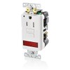 Leviton 15A-125V Extra-Heavy Duty Industrial Grade Pilot Light Tamper-Resistant Self-Test