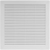 HVAC OV 10" x 10" Inch (Grille Dimensions) White Plastic