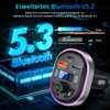Bluetooth 5.3 FM Transmitter, SONRU Bluetooth Auto Radio Adapter, Metall