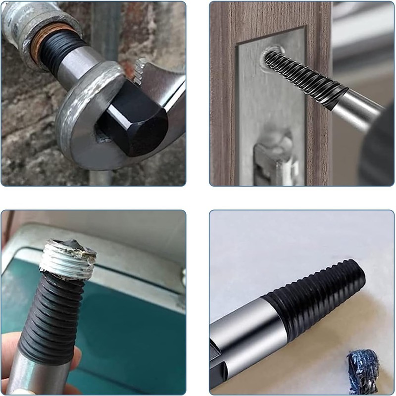8pcs 4mm-25mm Broken Damaged Water Pipe Screw Extractor Remover Easy