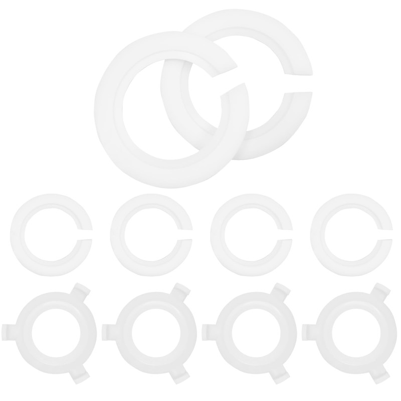 10 Pack E27 to E14 White Lamp Shade Adapter Ring,