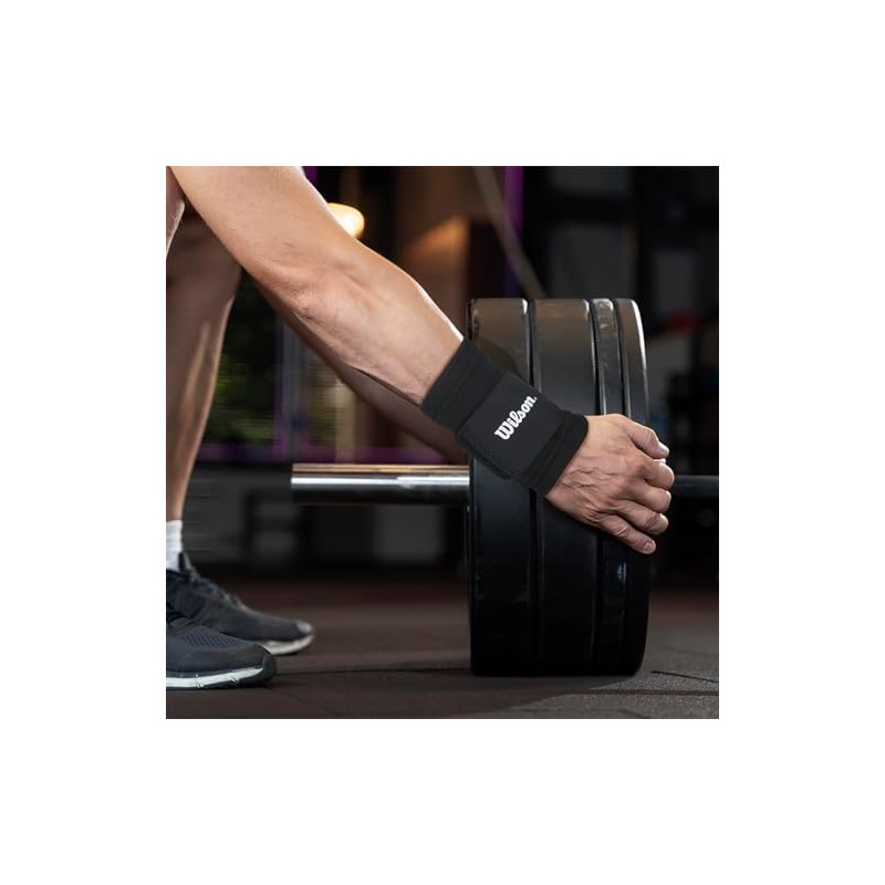 Wilson Muñequera Deportiva Doble Soporte Compresión Nivel 2 – Prevención