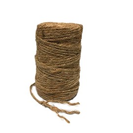 Jute Twine 3 Strands, About 3 mm 150 feet Long. Natural Brown Rope