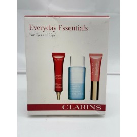 Clarins Paris Everyday Essentials 3PC Travel Set - Eyes & Lips - REF# 025084